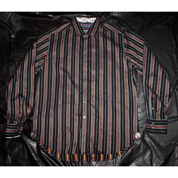 Robert Graham Mens Long Sleeve Button Front Shirt - Picture 3 of 9
